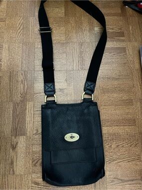 Vintage Mulberry Small Antony Leather Crossbody Bag - Made in England